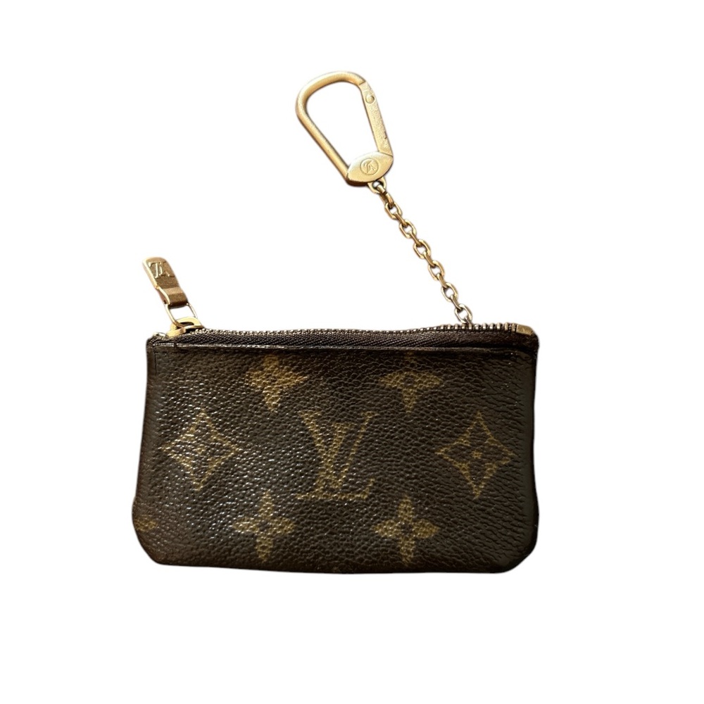 Louis Vuitton LV Monogram Canvas Key Chain Coin Wallet Pouch - Picture 3 of 7